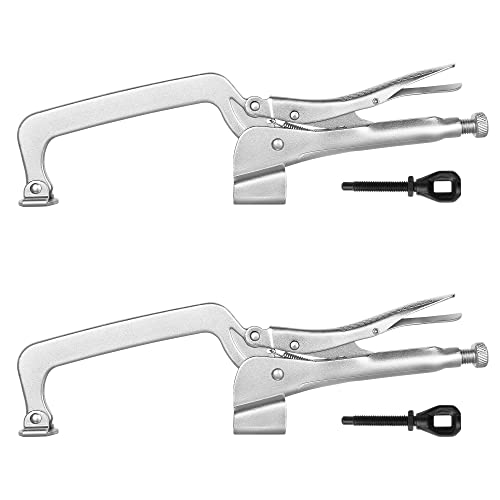 MAXPOWER Bench Clamp 14-inch, Inserta Pliers with M8 Bolts, Welding Table Locking Clamps, Pack of 2 - Image 1