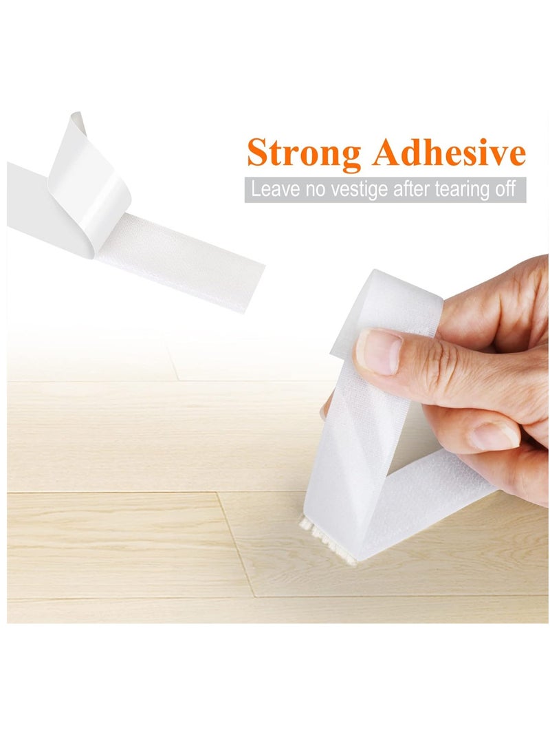General Double Sided Sticky of 2,Heavy Duty Hook and Loop Tape Strips with Adhesive Sticky Back, Strength Fasten Interlocking, for Home Office  - Image 3