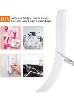 General Double Sided Sticky of 2,Heavy Duty Hook and Loop Tape Strips with Adhesive Sticky Back, Strength Fasten Interlocking, for Home Office  - Image 4