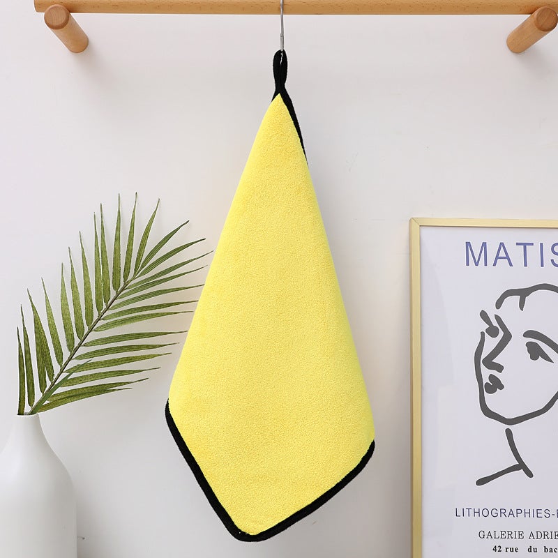 Double-Sided Coral Velvet Car Towel Multi-Functional Car Wash Towel Thickened Absorbent Microfiber Towel Cleaning Towel Rag - Image 1