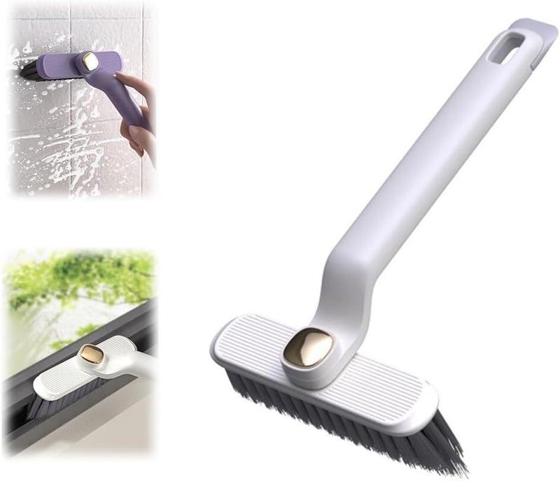 CAVERNSHOP فرشاة تنظيف المرحاض من كافيرنشوب متعددة الوظائف، فرشاة تنظيف دوارة بزاوية 360، فرشاة تنظيف الشقوق الصلبة القابلة للدوران للنوافذ والحمام والمطبخ - Image 1
