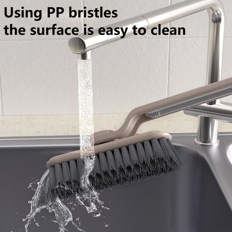 CAVERNSHOP فرشاة تنظيف المرحاض من كافيرنشوب متعددة الوظائف، فرشاة تنظيف دوارة بزاوية 360، فرشاة تنظيف الشقوق الصلبة القابلة للدوران للنوافذ والحمام والمطبخ - Image 3