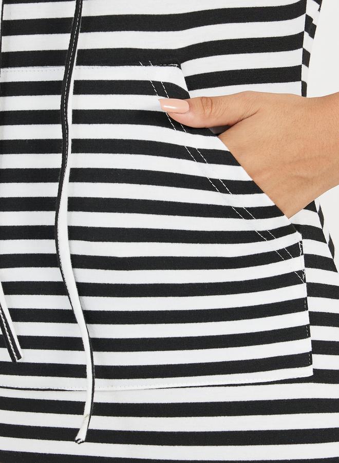 Aria Romance Striped Hoodie Dress  - Image 4
