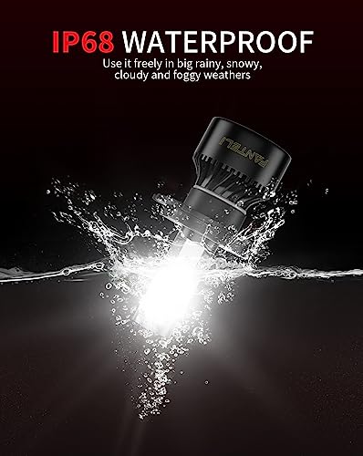 FANTELI 2x 𝖧𝟦/𝟫𝟢𝟢𝟥 Bulbs, 40000LM 900% Brighter 1:1 Size, No Adapter Required, 6500K Cool White IP68 Waterproof Off-Road Lights, Pack of 2 - Image 5