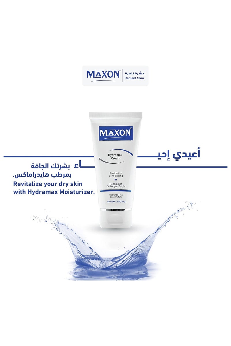 MAX-ON Hydramax Cream â Long-Lasting Moisturizer for Dry & Sensitive Skin | Fragrance-Free, Deep Hydration, Skin Barrier Repair â 60ml - Image 2
