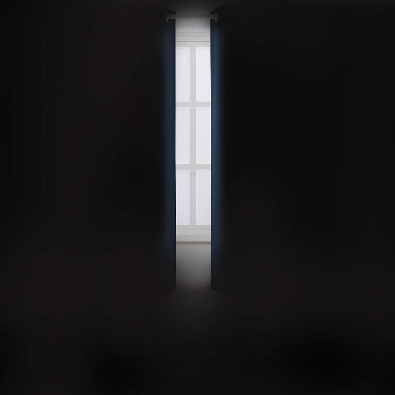 LEMOMO Navy Blue Blackout Curtains 40 x 63 Inch Length/Set of 2 Curtain Panels/Thermal Insulated Room Darkening Blackout Curtains for Bedroom - Image 3