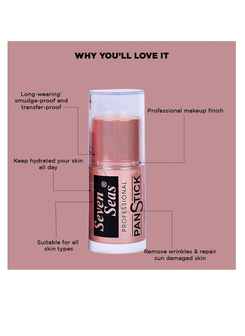 Seven Seas - Seven Seas Panstick Foundation Perfect Match Panstick Foundation  Lightweight  Full Coverage Foundation With Natural And Dewy Finish For Face Makeup Easy To Apply With Hand Stick Applicator  Skin - Image 1