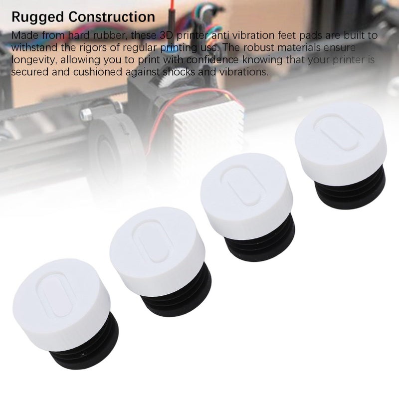 Zunate 4PCS Anti Vibration Feet for A1 Mini 3D Printer Rubber ABS Shock Absorbing Pads - Image 5