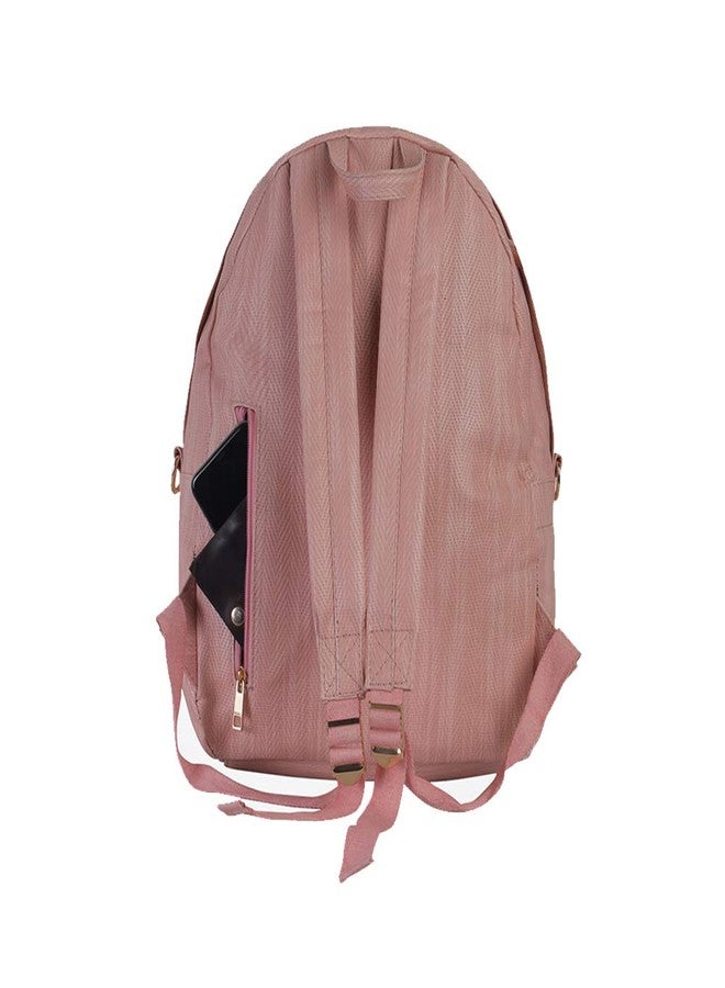 Strutt 20 Ltrs Light Weight Weaved Pink Casual Backpack/Buddy Pack - Image 5