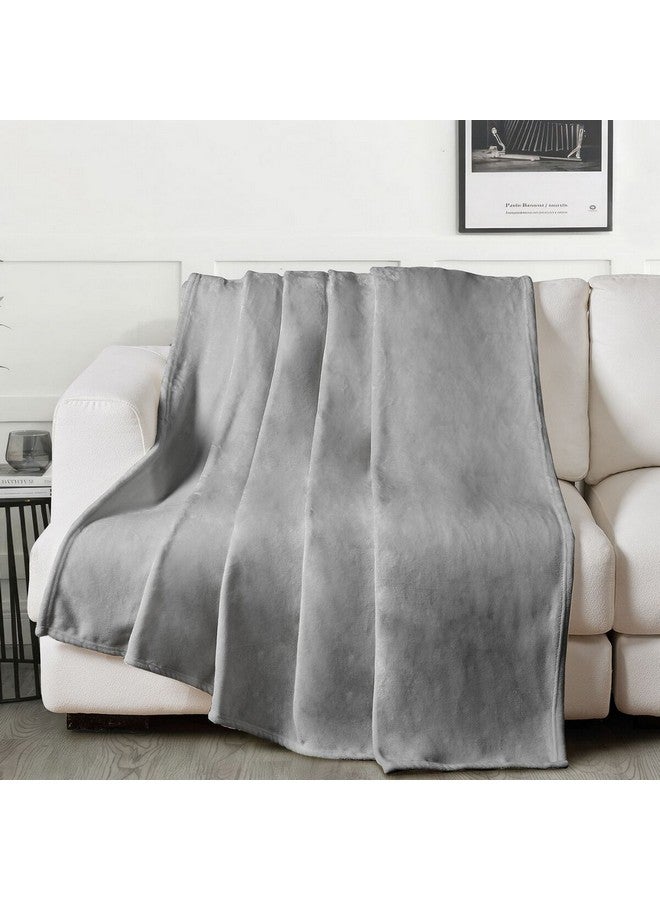 REVE 300-GSM High Quality Soft Flannel Blanket Grey 0.5 x 220 x 170 cm HT-BK-015 - Image 2