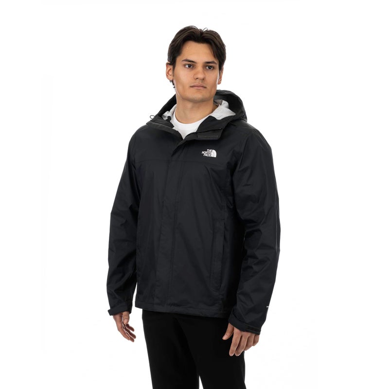 THE NORTH FACE جاكيت مطر بغطاء رأس للرجال من ذا نورث فيس، أسود TNF، كبير - Image 4