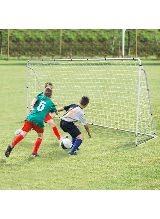 كيو باب كرة قدم محمول للاستخدام في الفناء الخلفي، 7x4.92 قدم، شبكة وسكة لكرة القدم للأطفال والبالغين لتدريب المنزل في الفناء الخلفي، معدات تدريب كرة القدم. - Image 3