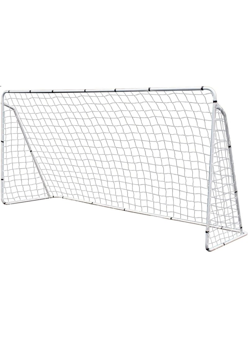 كيو باب كرة قدم محمول للاستخدام في الفناء الخلفي، 7x4.92 قدم، شبكة وسكة لكرة القدم للأطفال والبالغين لتدريب المنزل في الفناء الخلفي، معدات تدريب كرة القدم. - Image 1