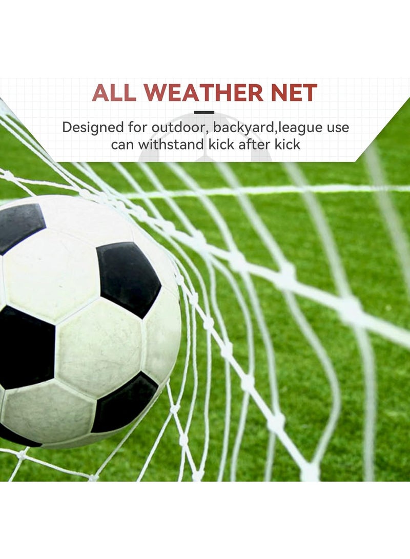 كيو باب كرة قدم محمول للاستخدام في الفناء الخلفي، 7x4.92 قدم، شبكة وسكة لكرة القدم للأطفال والبالغين لتدريب المنزل في الفناء الخلفي، معدات تدريب كرة القدم. - Image 2