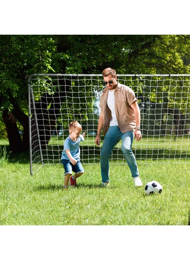كيو باب كرة قدم محمول للاستخدام في الفناء الخلفي، 7x4.92 قدم، شبكة وسكة لكرة القدم للأطفال والبالغين لتدريب المنزل في الفناء الخلفي، معدات تدريب كرة القدم. - Image 4