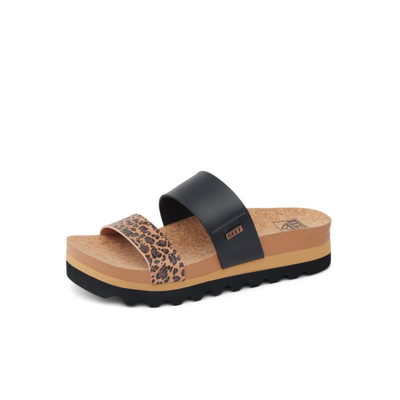 REEF Cushion Vista Hi Womens Platform Fashion Sandal, Arch Support, Ultra Soft Cushion Footbed, Leopard Duo, 6 - Image 1
