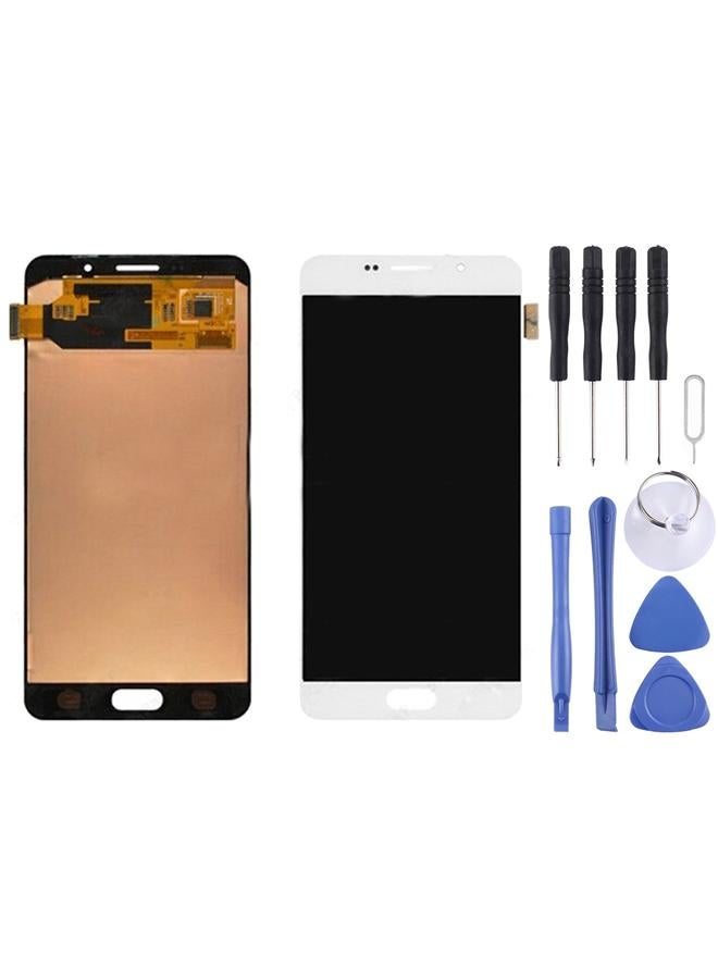 erorex Replacement Original LCD Display + Touch Panel for Galaxy A7 2016 , A710F, A710F/DS, A710FD, A710M, A710M/DS, A710Y/DS, A7100 White - Image 1