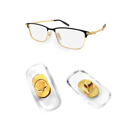 HiCycle2 Replacement Screw-in Nose Pads for MontBlanc Eyeglasses Sunglasses Nose Pads (Gold) - Image 1