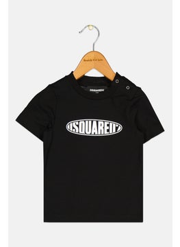DSQUARED2 Toddlers Girl Crew Neck Short Sleeve Graphic Print T-Shirt, Black  - Image 1