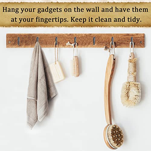 Atsky Push Pin Picture Hangers, 30 PCS Thumb Tacks for Wall Hanger, Decorative Picture Hooks for Hanging Things, Small Double Deaded Wall Hooks for Bulletin Board (Black) - Image 5