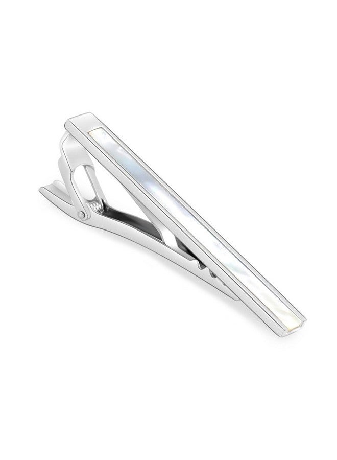 Merit Ocean Rulers Tie Clip Navy Blue Silver Tie Bar Clip For Men 2.15 Inch By Merit Ocean - Image 1