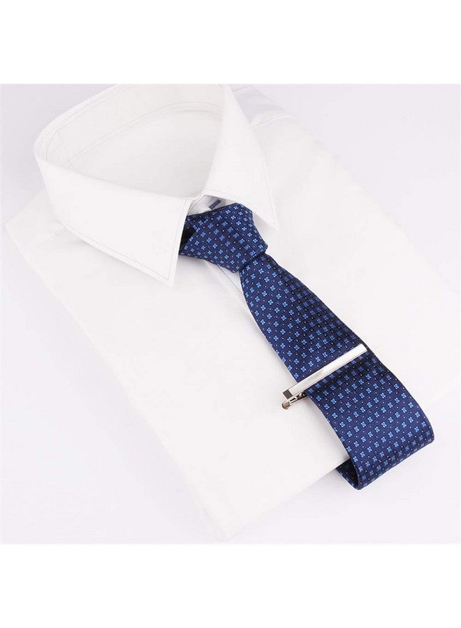 Merit Ocean Rulers Tie Clip Navy Blue Silver Tie Bar Clip For Men 2.15 Inch By Merit Ocean - Image 2