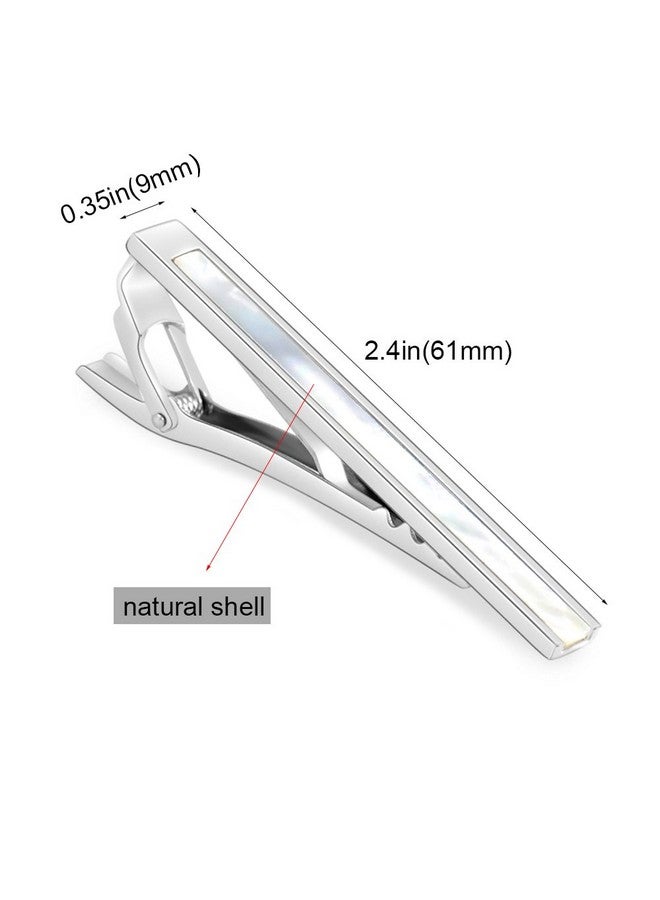 Merit Ocean Rulers Tie Clip Navy Blue Silver Tie Bar Clip For Men 2.15 Inch By Merit Ocean - Image 3