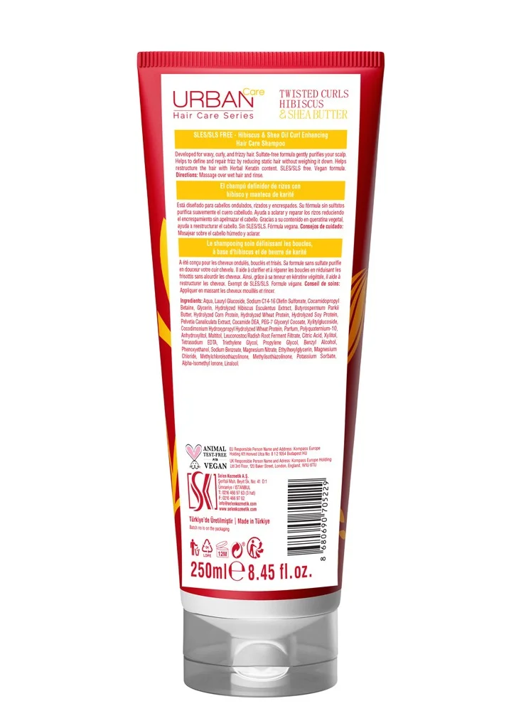 Urban Care Urban Care Twisted Curls Hibiscus & Shea Butter No Sulfate Shampoo
