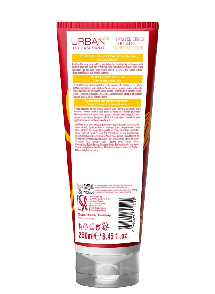 Urban Care Urban Care Twisted Curls Hibiscus & Shea Butter No Sulfate Shampoo  - Image 3