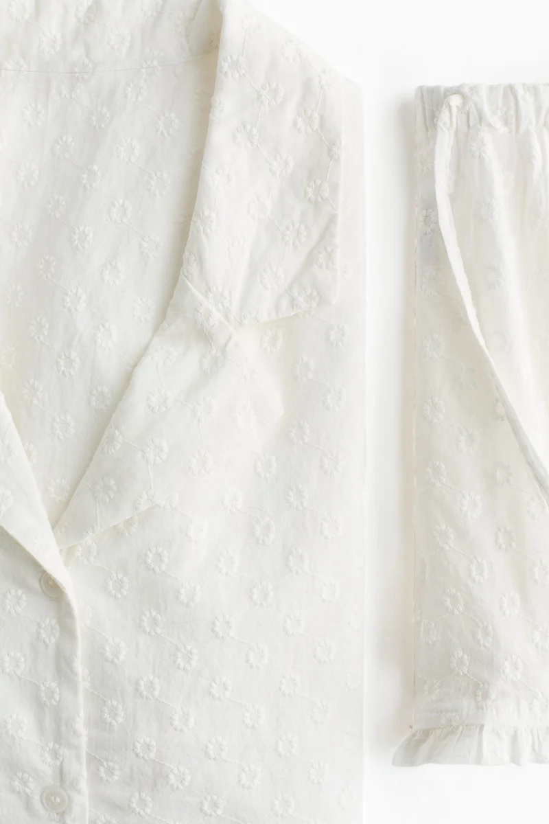 H&M Embroidered cotton pyjamas