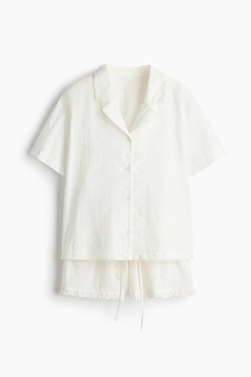 H&M Embroidered cotton pyjamas