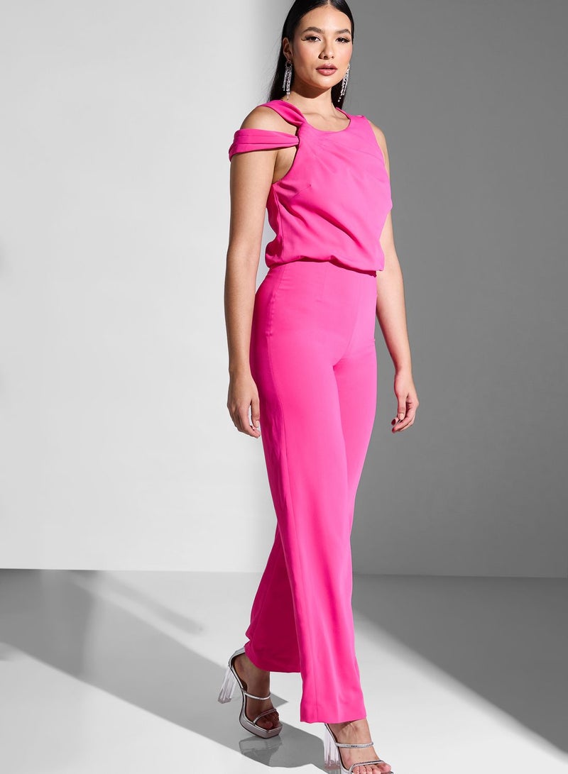Coast Cold Shoulder Wide Leg Jumpsuit  - Image 4