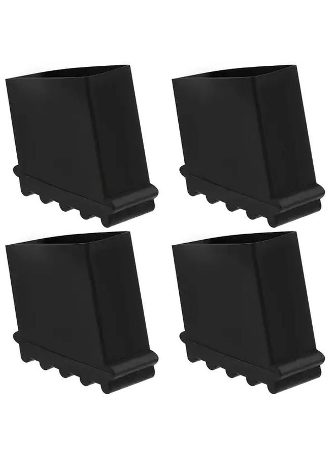 4pcs Rubber Stair Step Cushions Shock Absorbing Flame Retardant No Drill Installation - Image 1