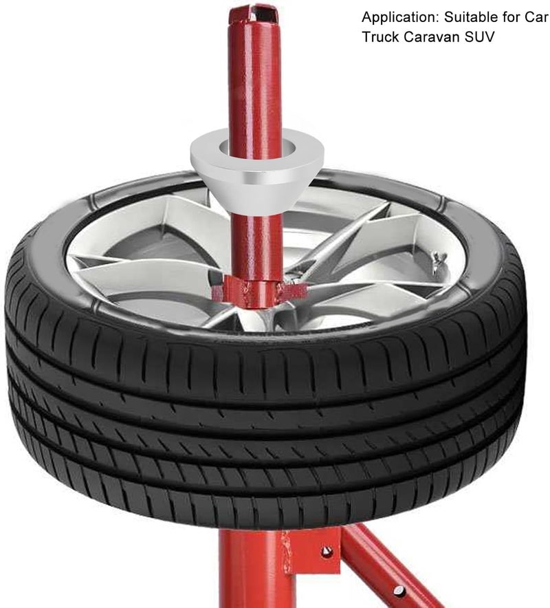 Manual Tire Changer Centering Cone, Billet Aluminum Wheel Balancer Hold Down Cone, 4.5cm Diameter for Car Truck Caravan SUV, Durable Rust Tire Changer Hold Down Cone with - Image 2