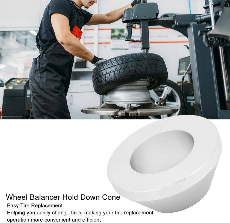 Manual Tire Changer Centering Cone, Billet Aluminum Wheel Balancer Hold Down Cone, 4.5cm Diameter for Car Truck Caravan SUV, Durable Rust Tire Changer Hold Down Cone with - Image 3