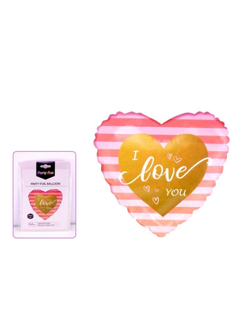 بارتي فن بالون احبك على شكل قلب عبر عن حبك في كل عوامة - Image 2