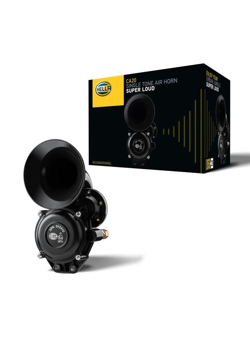 HELLA Hella 013410011 Black 12/24V Air 1-Tone BX Horn Kit  - Image 1