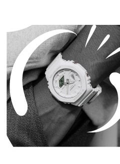 G-SHOCK Tone-On-TONE Unisex Analog Digital White Resin Band Wrist Watch GA-2100-7A7  - Image 4