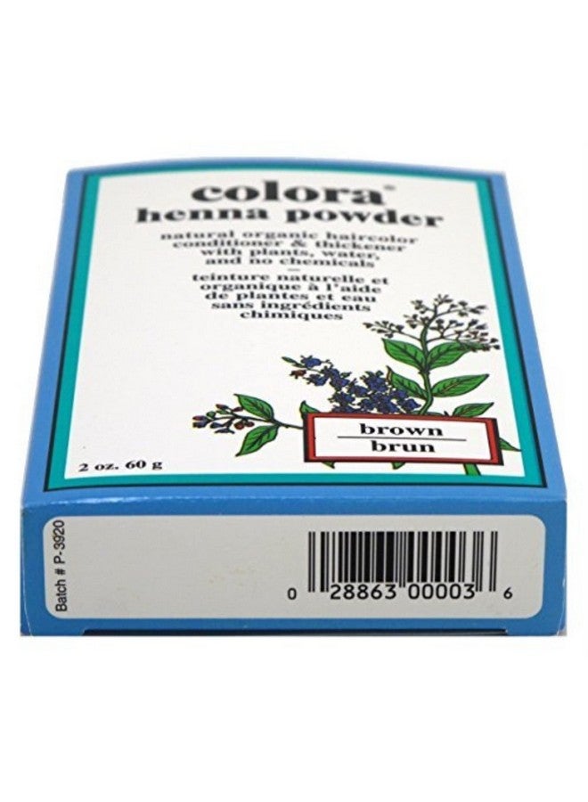 Colora Henna Powder Hair Color Brown 2Oz (3 Pack) - Image 2