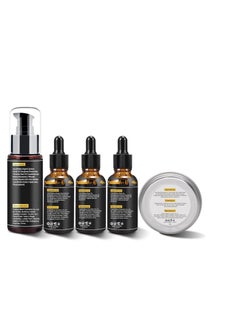 FULLLIGHT TECH FULLLIGHT TECH Men's Beard Grooming & Care Kit - Wash, 3 Beard Oils, Balm, Comb, Brush, Scissors - Premium Gift Set  - Image 3