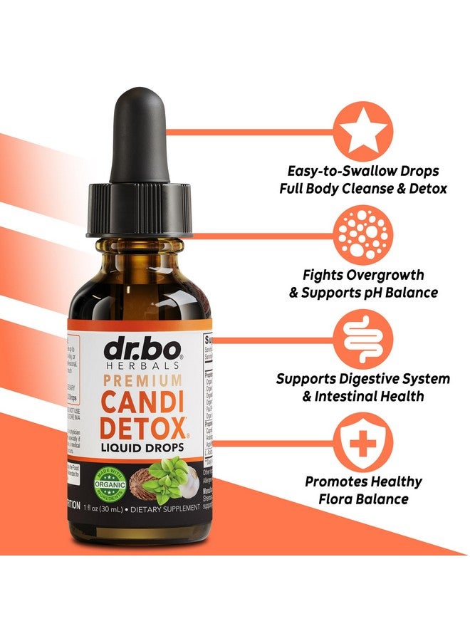 dr.bo Candida Cleanse Detox for Women & Men - Organic Oregano Oil Drops, Caprylic Acid Black Walnut Wormwood Candi Support Supplement Kit - Natural Oral Anti Overgrowth Gut Balance Flora Complex Supplements - Image 2