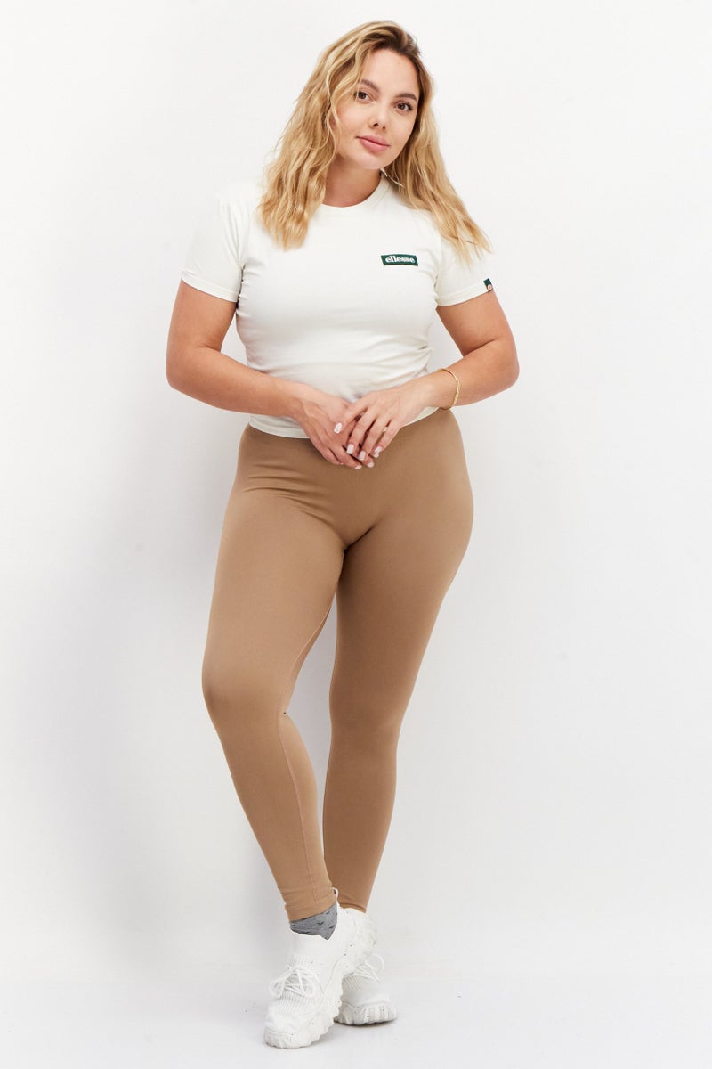 Ellesse Women Sportswear Fit Short Sleeve Training Top, Off White - Image 3