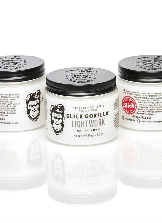 Slick Gorilla Lightwork Hair Styling Clay 2.5 oz 