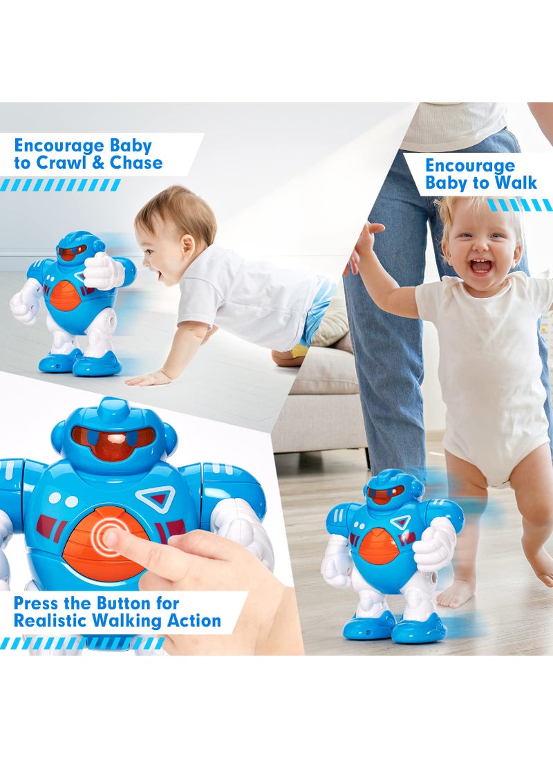 hahaland hahaland Baby Walking Activity Robot Junior with Musical, Sounds, Light, Interactive Toys for 1 Year Old Boy  - Image 2