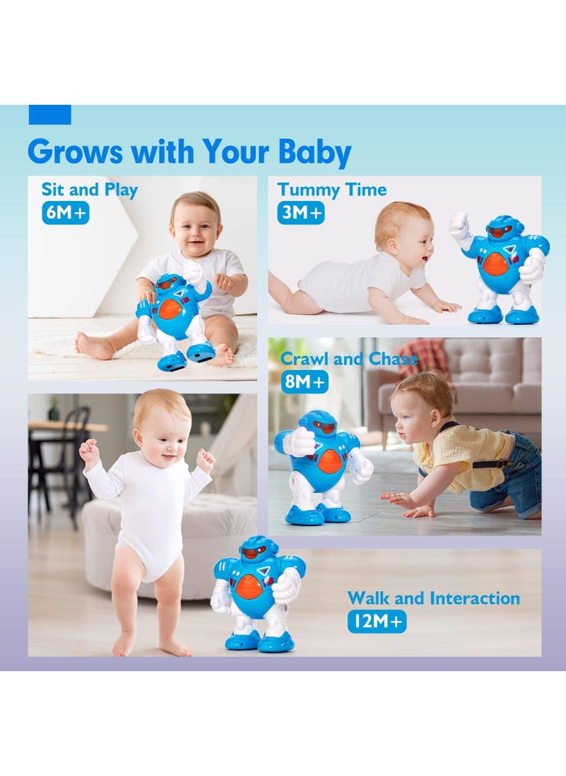 hahaland hahaland Baby Walking Activity Robot Junior with Musical, Sounds, Light, Interactive Toys for 1 Year Old Boy  - Image 5