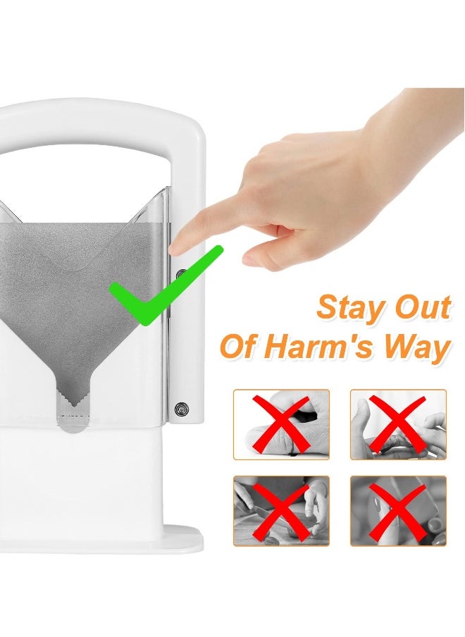 Generic - Bagel Cutter Slicer, Stainless Steel Precision Cutter with Safety Handle, Easy-to-Use Kitchen Guillotine, Universal Slicer for Bagels, Muffins, Bread, Portable Muffin Slicer (7.1×8.7 inch) - Image 1