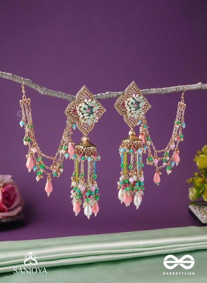 SANJOYA BY EVERSTYLISH Beautiful Blossom Multiple Chain Earrings, A Flower Motif And Danglers Lightweight Jewelry For Women | Party, Festive, Wedding & Gifting - Image 5