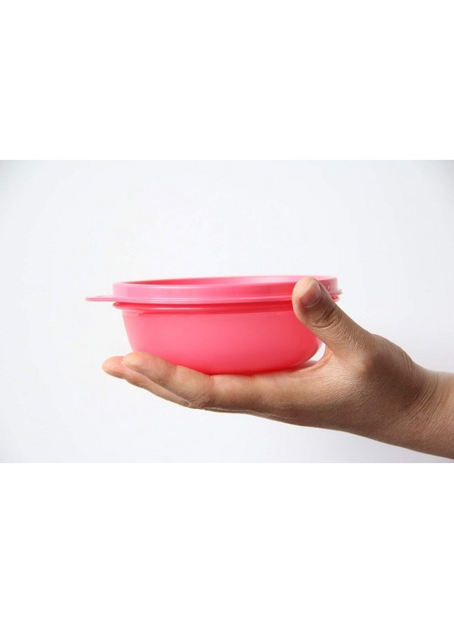 Tupperware - Tupperware Plastic S.S. Bowl Airtight Storage Container Set Of (3 X 1,27 Cups), Mix,Multicolor - Image 1