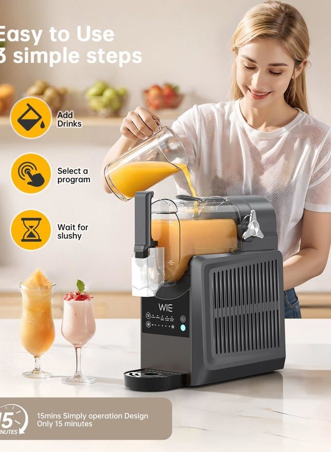 WIE Slushy Machine for Home– 88oz Slushie Machine with 5 Presets, No Ice Needed, Shaved Ice Machine Self-Cleaning, Frozen Drink & Smoothie Maker Machine for Margaritas, Frappés, Cocktails & More - Image 5