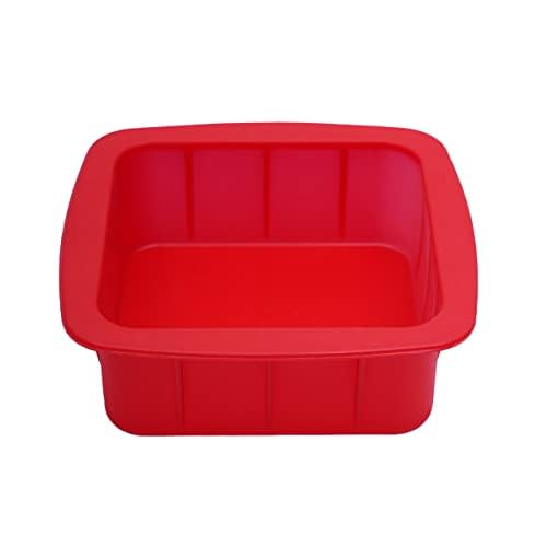 Esslly 500g Cake Mould Set Quality Silicone Bakeware Moulds 6 Round 6 Square 7 Heart Pack of 3 Shapes Perfect for Baking Crafting - Image 4